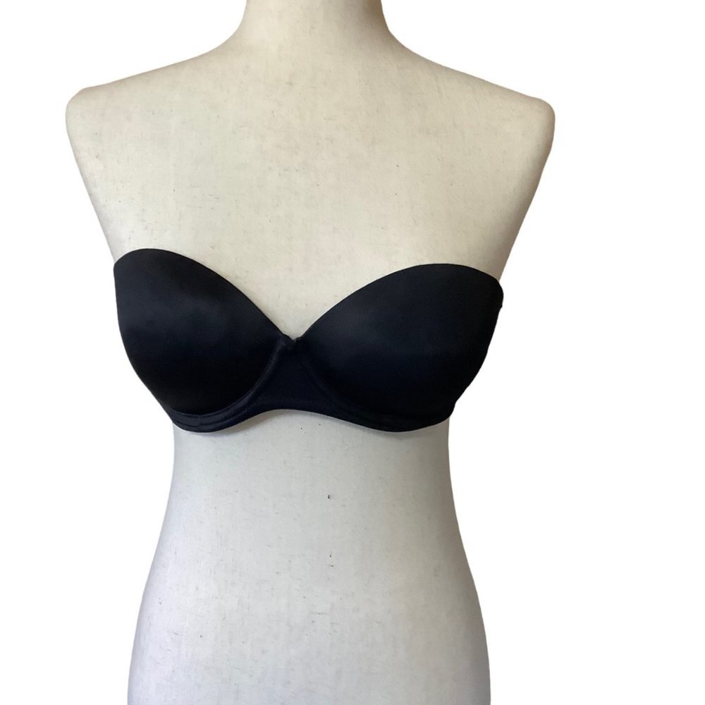 Victoria's Secret PINK Strapless Bra Women Size 34C Black